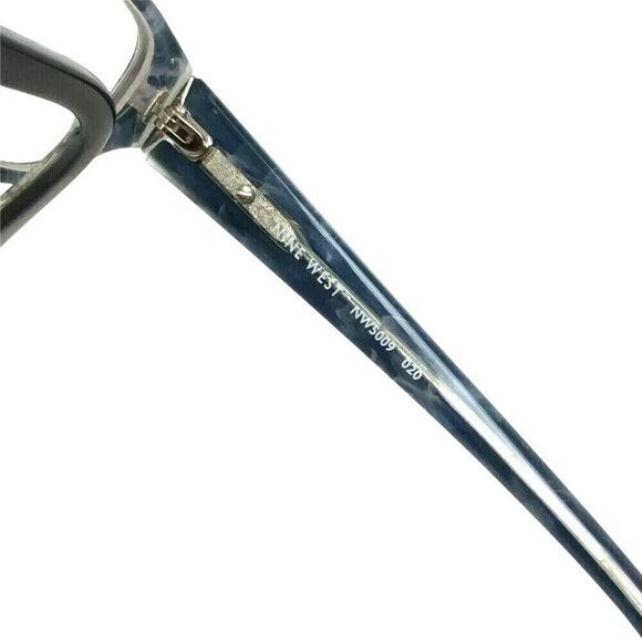 Nine West NW5009 Rectangle Black & Blue Eyeglass Frames 49-16-135 - Picture 6 of 8